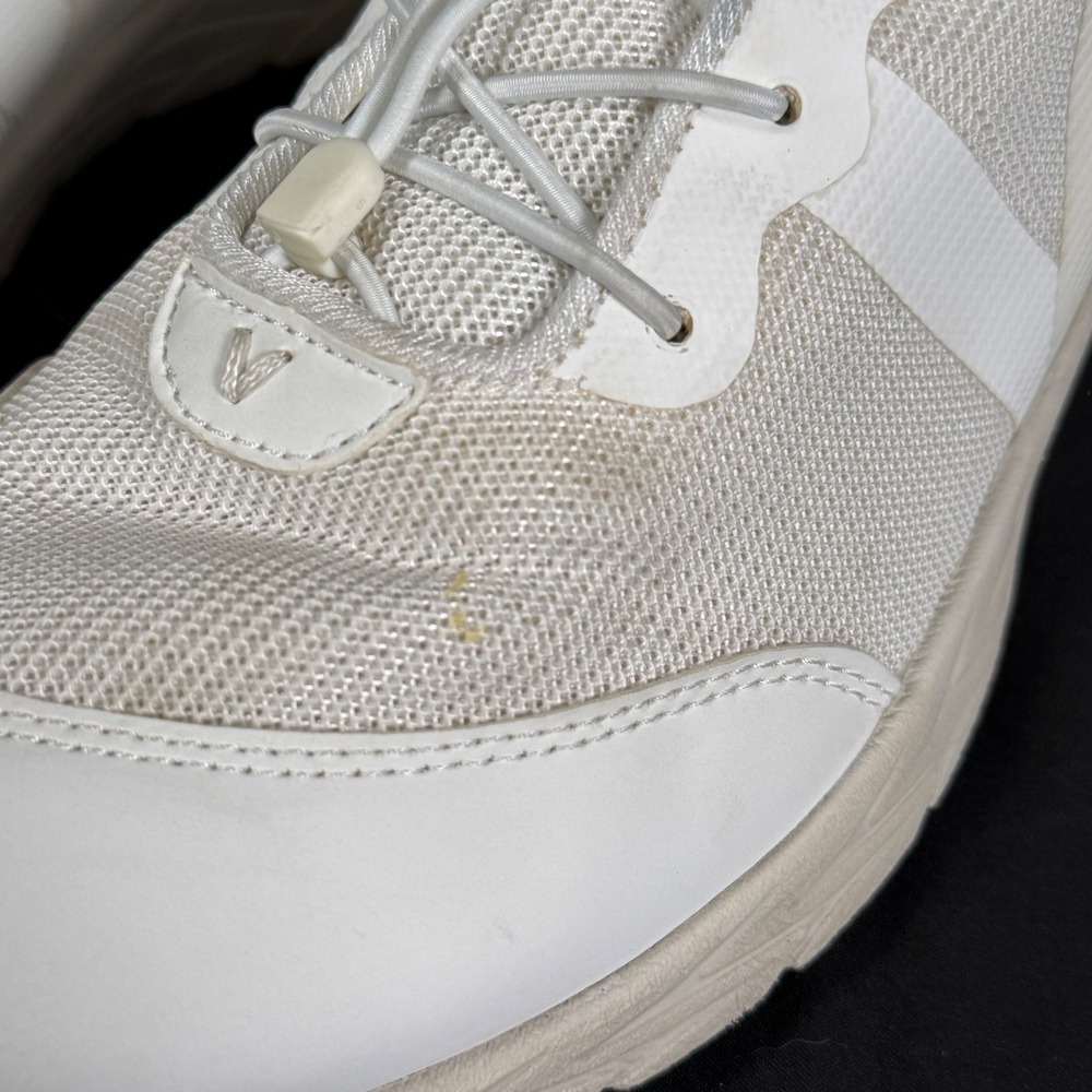 Vionic Norelle White Mesh Bungee Lace Walking Shoe Orthopedic Sneakers Women 9.5 - Picture 2 of 16
